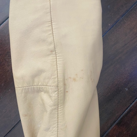 Vintage 90s Camel Leather Jacket M - Picture 11 of 13